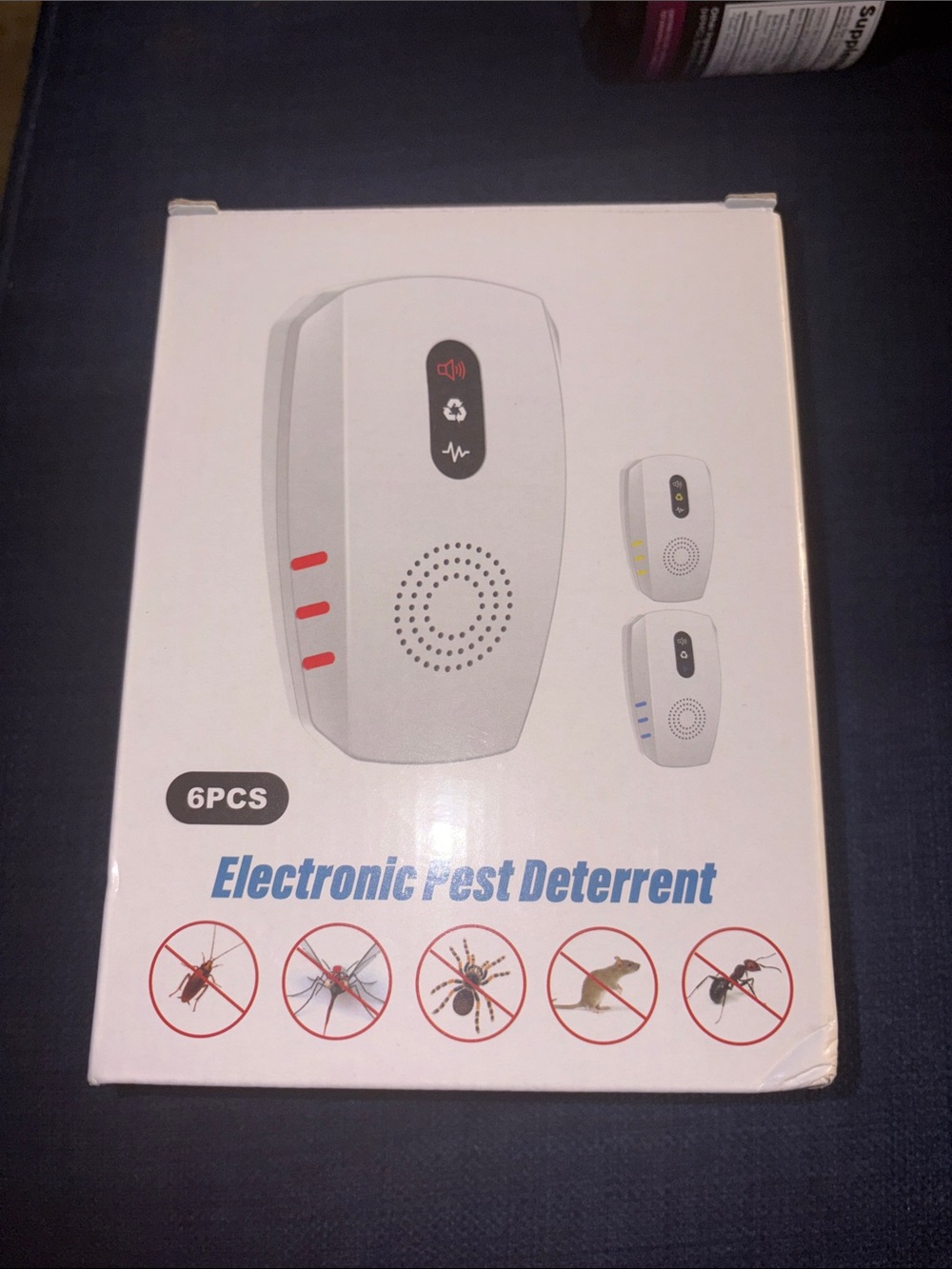 Electronic Pest Deterrent - White Ultrasonic Repeller (6PCS)